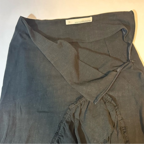 Stillwater linen blend ruffle skirt - Picture 4 of 8